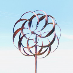 Éolienne décorative de jardin en Métal sphère cuivré brossé modèle LANGEAIS  159,00 € LEZARD DU JARDIN
